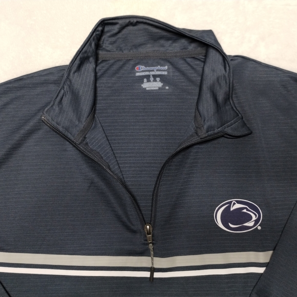 Champion 1/4 Penn State pullover shirt size L - Picture 9 of 9